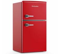 MONTPELLIER Retro MAB2035ER 80/20 Undercounter Fridge Freezer - Red, Red