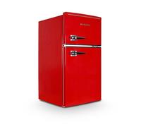 MONTPELLIER Retro MAB2035ER 80/20 Undercounter Fridge Freezer - Red, Red