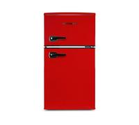 Montpellier Mab2035Er - Red Retro Undercounter Fridge Freezer - 84 Ltrs - E Energy