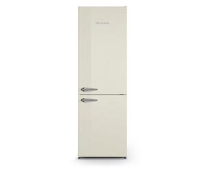 Montpellier MAB386EC - Cream Retro No Frost Fridge Freezer - 186cm - E Energy Rating
