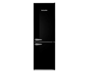 Montpellier MAB386EK 295litre RETRO Fridge Freezer Frost Free Class E Black