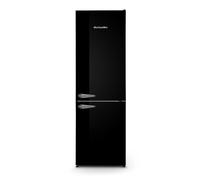 Montpellier MAB386EK - Black Retro No Frost Fridge Freezer - 395L Capacity - E