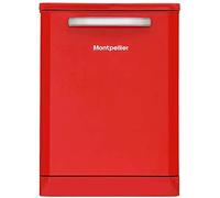 Montpellier MAB600R Freestanding Full Size Retro Dishwasher Red