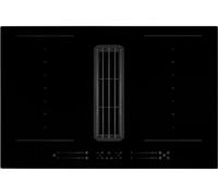 Montpellier MDAVIN80DF - Black Glass 80cm Venting Induction Hob - 4 Cooking Zones - E Energy Rating