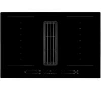 Montpellier MDAVIN80DF - Black Glass 80cm Venting Induction Hob - 4 Cooking Zones - A++ Energy Rating