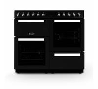 Montpellier MDFRC100K 1000mm Dual Fuel Range Cooker 7 x Burners Black