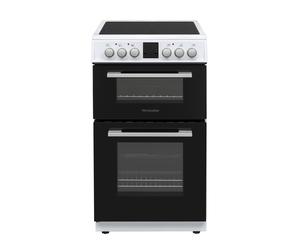 Montpellier MDOC50FS 500mm Double Electric Oven Ceramic Hob Fan Oven Silver