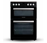 Montpellier MDOI60FK 600mm Double Electric Oven Induction Hob Fan Oven Black