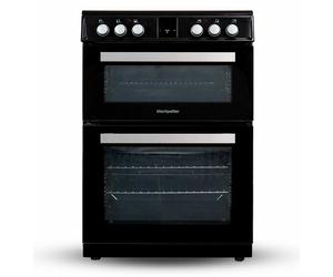 Montpellier MDOI60FK 600mm Double Electric Oven Induction Hob Fan Oven Black