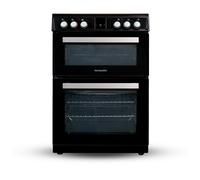 Montpellier MDOI60FK - Black 60cm Induction Double Cooker - A/A Energy Rating