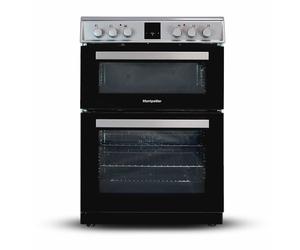 Montpellier MDOI60FS 600mm Double Electric Oven Induction Hob Fan Oven Silve