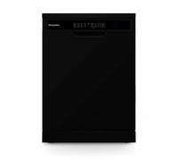 Montpellier MDWD1354K Freestanding Dishwasher, Black, 60x60x85cm, 13 Place Settings, 47dB, D Energy Rating