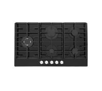 Montpellier MGH90BG - Black 86cm Gas on Glass Hob - 5 Burners - A+ Energy Efficiency