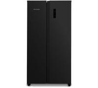 Montpellier MSBS442K American-Style 60/40 Fridge Freezer - Black, Black