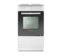 Montpellier MSE46W - White 50cm Electric Cooker - 55L Capacity - A Energy Rating Montpellier White