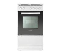 Montpellier Mse46W - White 50Cm Electric Cooker - 55L Capacity - C Energy Rating