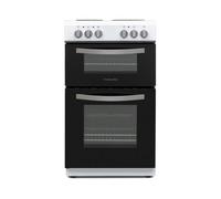 Montpellier 50cm Twin Cavity Solid Plate Electric Cooker, White