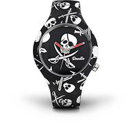 Montre Doodle Skull Mood Noir