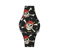 Montre Doodle Skull Mood Rouge