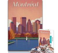 Montreal 1000 Piece Jigsaw Puzzles for Adults Gifts,Help The Brain Exercise Addictive Toys to Cultivate Patience Great Gift 38x26cm