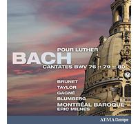Johann Sebastian Bach : Bach: Cantates Pour Luther BMV76:79:80 CD (2018)