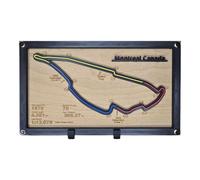 Montreal Canada F1 Race Track Circuit Layout Display.