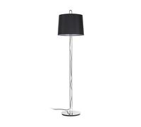 Luminosa Lighting Luminosa Montreal Floor Lamp Round Tappered Shade Black, E27