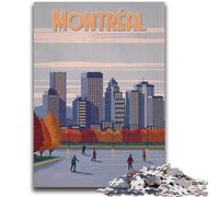 Montreal Jigsaws 1000 Pieces for Teenagers, Challenging Game Toys Every Piece Is Unique - Challenging Family Fun Game 1000pcs (50x75cm)