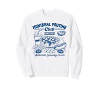 Montreal Poutine Club Vintage Food Illustration Foodie Sweatshirt