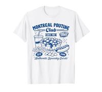 Montreal Poutine Club Vintage Food Illustration Foodie T-Shirt