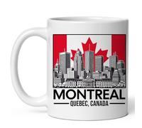 Montreal Quebec Canada Tea Mugs Cute Mug with Handle Coffee Mug for Latte Hot Chocolate Beverages 330Ml