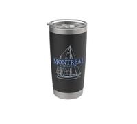 Montreal Quebec Canada Vintage Sailing Design Stainless Steel Insulated Tumbler