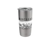 Montreal Quebec Canada Vintage Souvenir Skyline Stainless Steel Insulated Tumbler