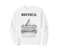 Montreal Skyline Olympic Stadium Travel Sweatshirt