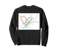 Montreal Transit Lines Travel Art Canada Sweatshirt
