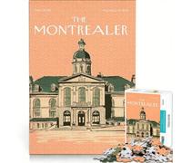 Montreal Vintage Poster Verdun 1000 Pieces Puzzles for Adults | Wall Decoration Artists Collection, Fine Art Unique gifts for birthday and Christmas 50x75cm