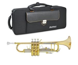 Montreux Concert Series Intermediate Advanced Bb Trumpet with Premium Carry Case, 7C Mouthpiece - Silver Plate Brass, 4.75 inch / 12 cm Bell, B Flat