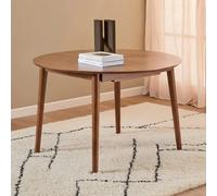 Montreux Round Extending Dining Table - 4-6 Seater - 115cm-154cm - Walnut