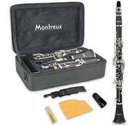 Montreux Student Bb Clarinet Outfit with Case & Mouthpiece | Light ABS body, offset trill keys & adjustable thumb rest; reed, ligature & cleaning cloth included