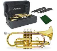 Montreux Student Bb Cornet with Lightweight Carry Case and Mouthpiece | Rose brass leadpipe, easy valves for smaller fingers, 1st & 3rd slide rings; backpack case included