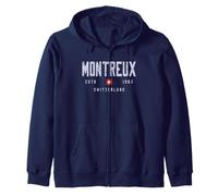 Montreux Switzerland Field/Montreux Switzerland Zip Hoodie