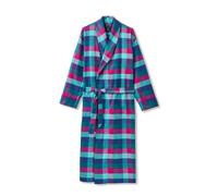 "Montrose" Check Brushed Cotton Dressing Gown British Boxers Dark Pink M