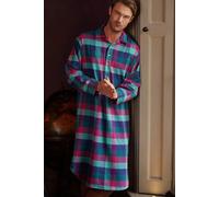 'Montrose' Check Brushed Cotton Nightshirt British Boxers Multi XL