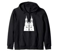 Montsalvat Holy Grail Castle Parsifal English Folklore Zip Hoodie