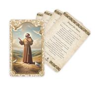 Montserrat Abbey 5-Pack Credit-Card Size Laminated St. Francis Prayer for Peace Cards - Plastic Wallet-Size Catholic Prayer Cards - Durable Laminated Holy Cards for Gifts & Pocket Devotion