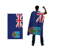 Montserrat Flag Cape 3x5 FT for Independence Day Holiday Costumes Celebrati,150D Premium Polyester,Montserratian English Patriotic Flags Costume Cloak.