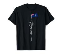 Montserrat Flag Caribbean island, Montserratian Patriotic T-Shirt