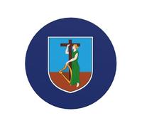 Montserrat Islands Flag Round Magnetic Fridge Magnets For Kitchen Durable With Enduring Magnetism