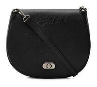 | Montte Di Jinne | 100% Genuine Italian Leather | Women's | Crossbody | Shoulder Bag | with Postman's Lock (Black)
