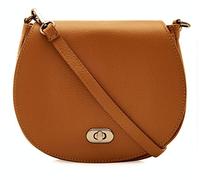 Montte Di Jinne | 100% Genuine Italian Leather | Women's | Crossbody | Shoulder Bag | with Postman's Lock (Tan)